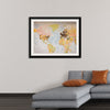 "Pinned world map"