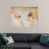 "Pinned world map"