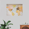 "Pinned world map"