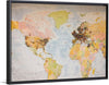 "Pinned world map"