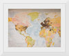 "Pinned world map"