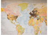 "Pinned world map"