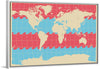 "Blue and Pink World Map"