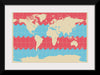 "Blue and Pink World Map"