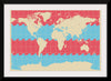 "Blue and Pink World Map"