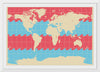 "Blue and Pink World Map"