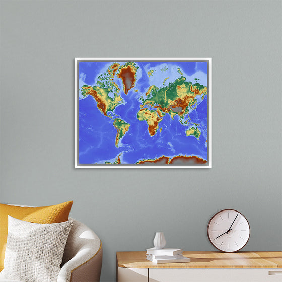 "Relief World Map"