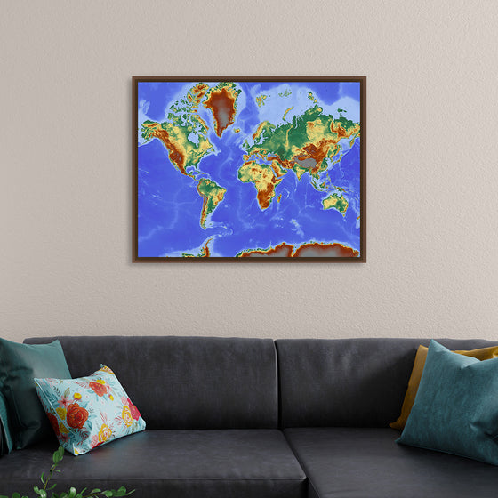 "Relief World Map"