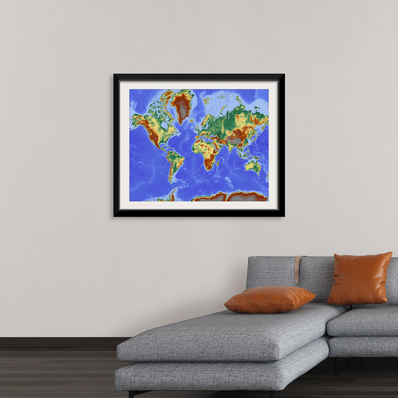 "Relief World Map"