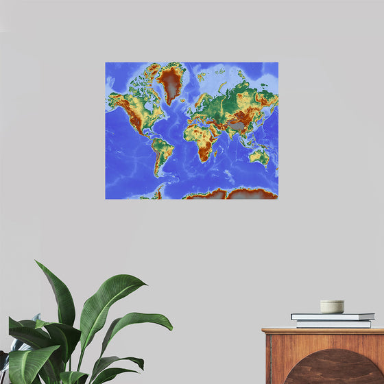 "Relief World Map"