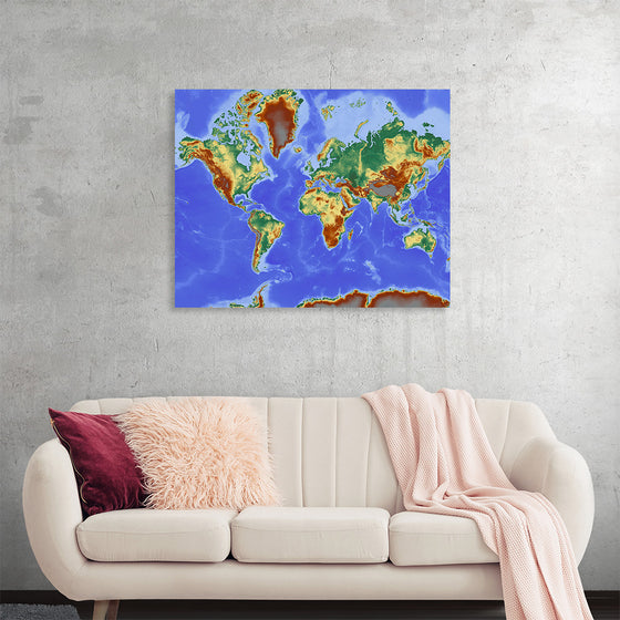 "Relief World Map"