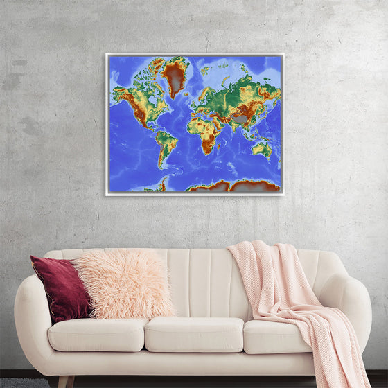 "Relief World Map"