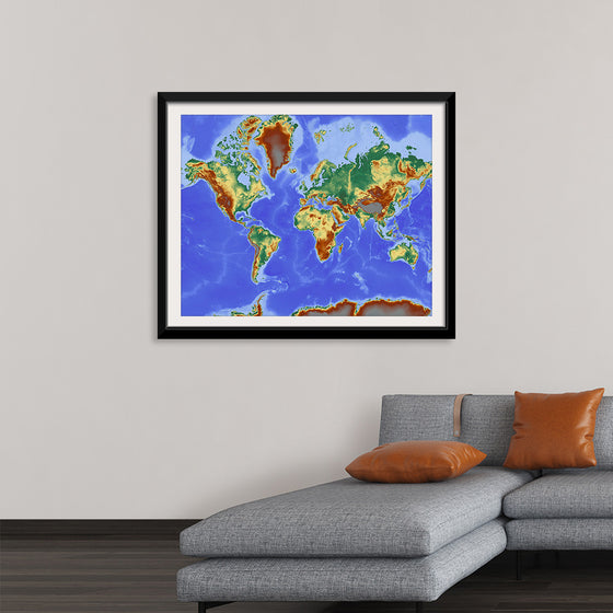 "Relief World Map"