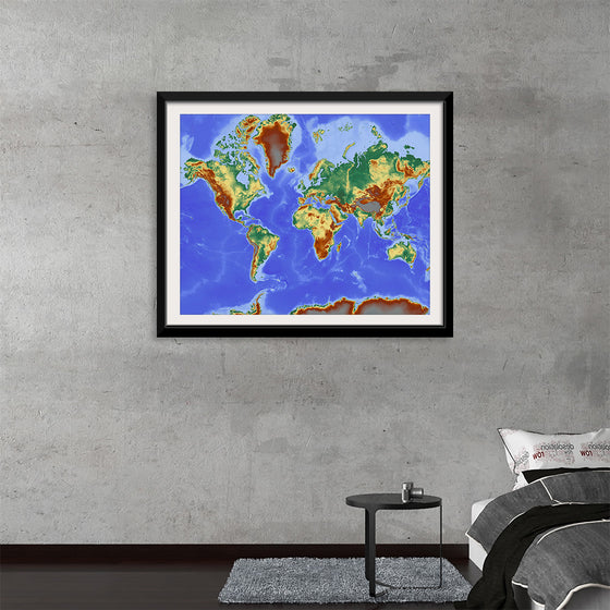 "Relief World Map"