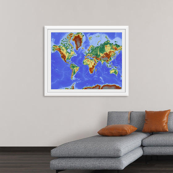 "Relief World Map"