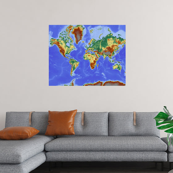 "Relief World Map"