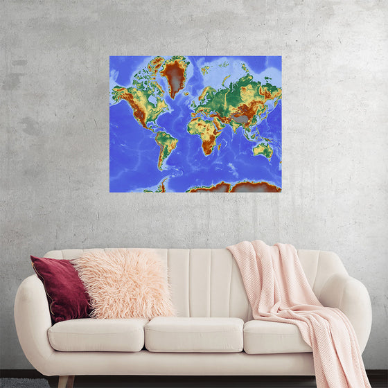 "Relief World Map"