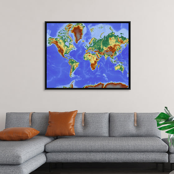 "Relief World Map"