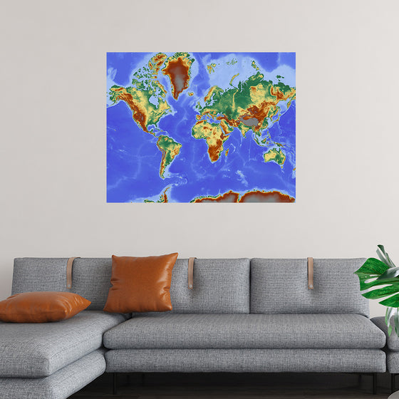 "Relief World Map"