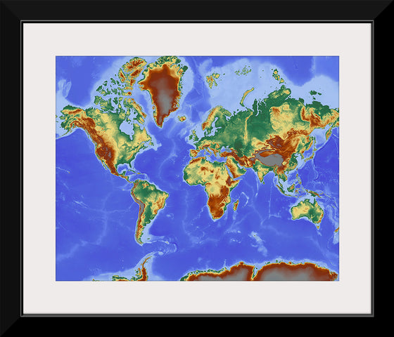 "Relief World Map"