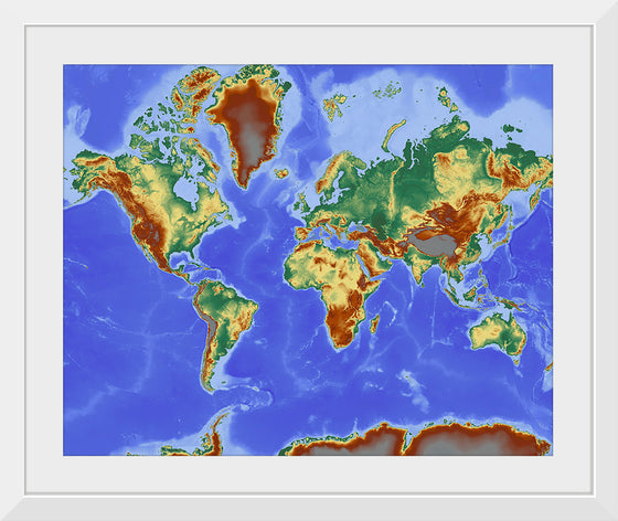 "Relief World Map"