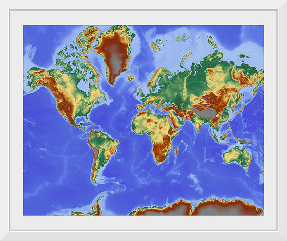 "Relief World Map"