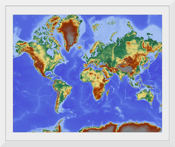 "Relief World Map"