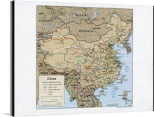  Immerse yourself in the intricate details of this captivating map print showcasing the vast and diverse landscape of China. Each province, city, and natural boundary is meticulously illustrated, offering a comprehensive view of the country’s geographical and political divisions. The harmonious blend of earthy tones accentuates the topographical variations, making it not just a valuable educational resource but also a sophisticated piece of art that will elevate any space.