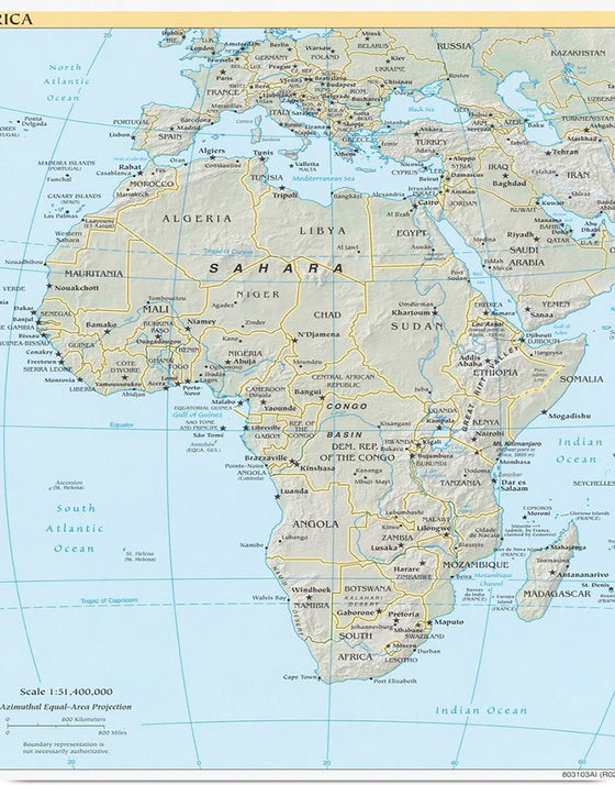 "Map of Africa"