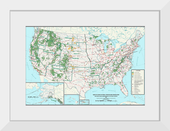 "USA National Forests Map", U.S. Forest Service