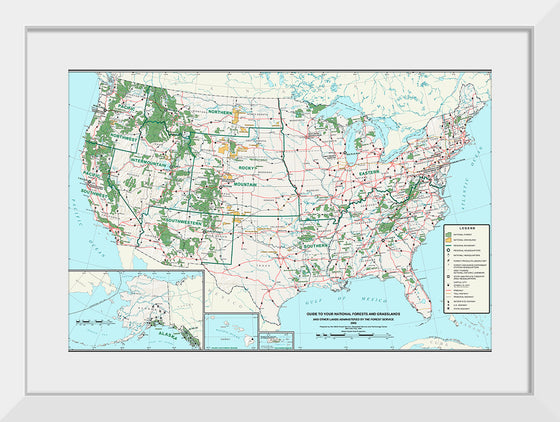 "USA National Forests Map", U.S. Forest Service