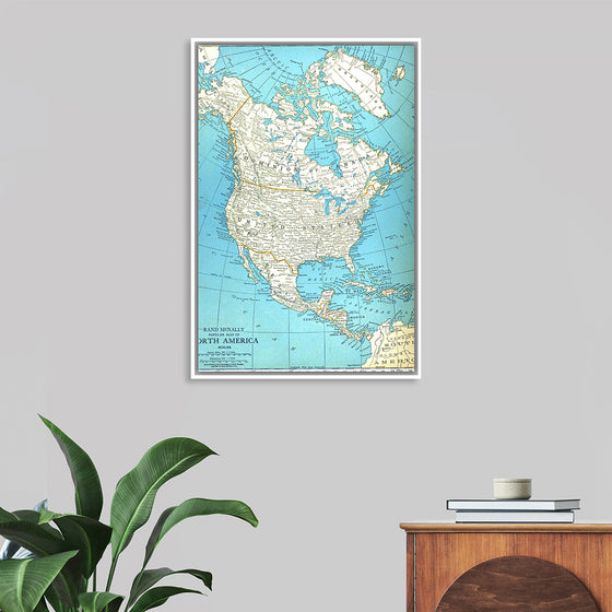 "Popular Map of North America", Rand McNally