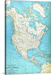 The “Popular Map of North America” by Rand McNally is a stunning piece of art that is both educational and aesthetically pleasing. The map is a detailed representation of the North American continent, with every line, curve, and color meticulously crafted to offer not just geographical accuracy but an artistic masterpiece that breathes life into any space.