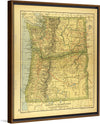 "Map of Oregon and Washington", Dodd, Mead and Company