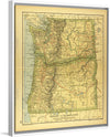 "Map of Oregon and Washington", Dodd, Mead and Company