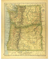 "Map of Oregon and Washington", Dodd, Mead and Company