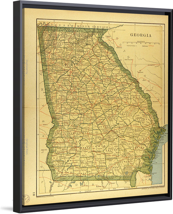 "Map of Georgia", Dodd, Mead and Company