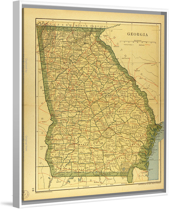 "Map of Georgia", Dodd, Mead and Company