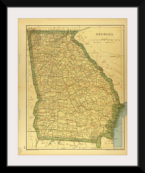 "Map of Georgia", Dodd, Mead and Company