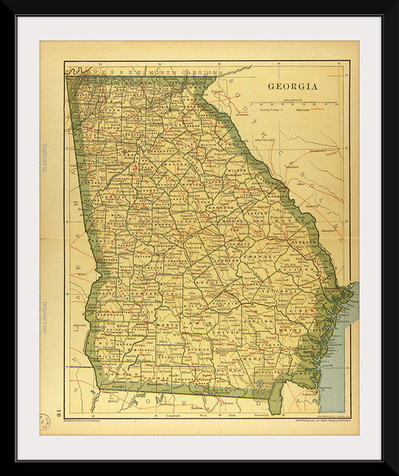 "Map of Georgia", Dodd, Mead and Company