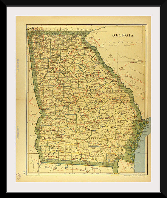 "Map of Georgia", Dodd, Mead and Company