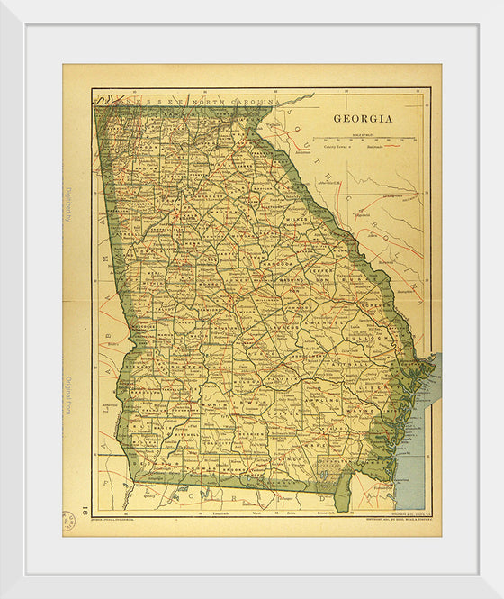 "Map of Georgia", Dodd, Mead and Company