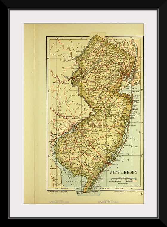 "Map of New Jersey", Dodd, Mead and Company