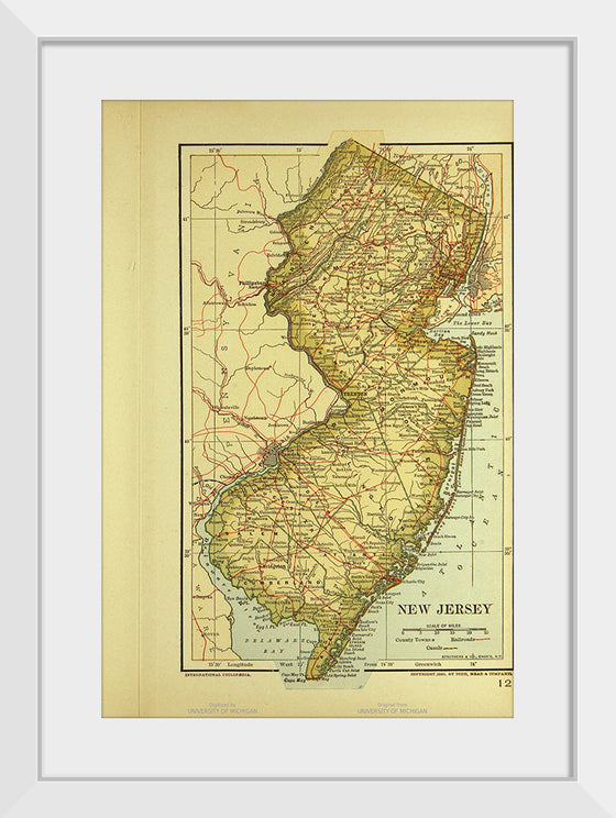 "Map of New Jersey", Dodd, Mead and Company