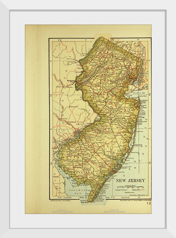 "Map of New Jersey", Dodd, Mead and Company