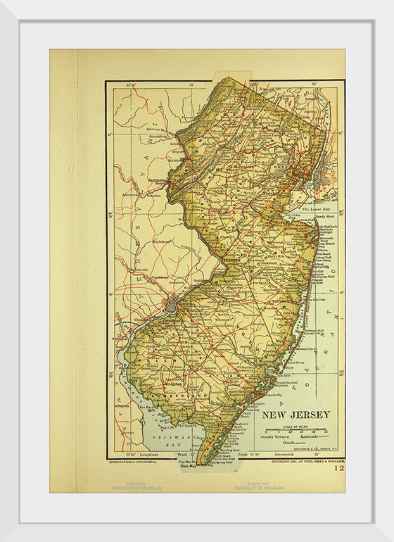 "Map of New Jersey", Dodd, Mead and Company