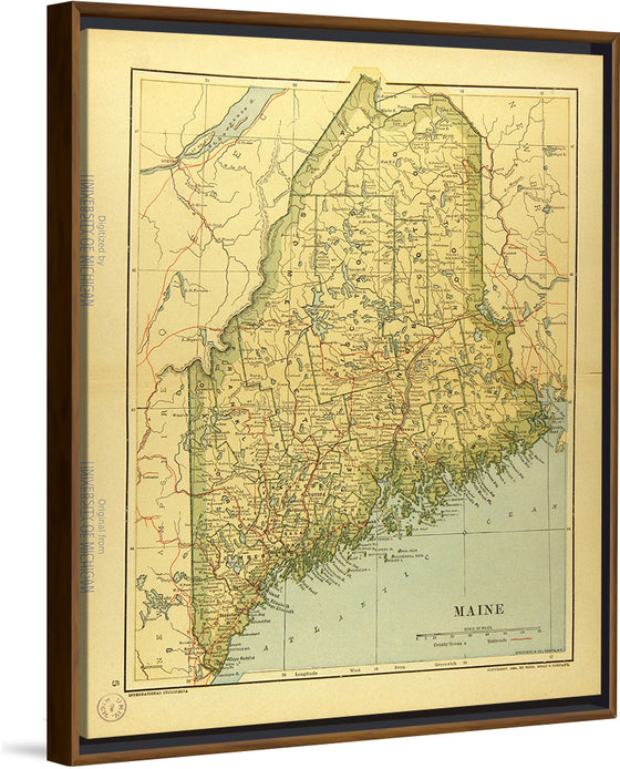 "Map of Maine", Dodd, Mead and Company