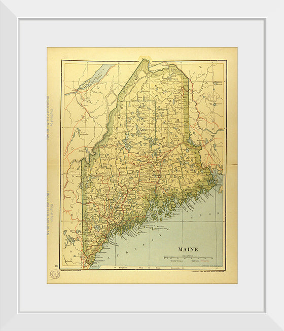 "Map of Maine", Dodd, Mead and Company