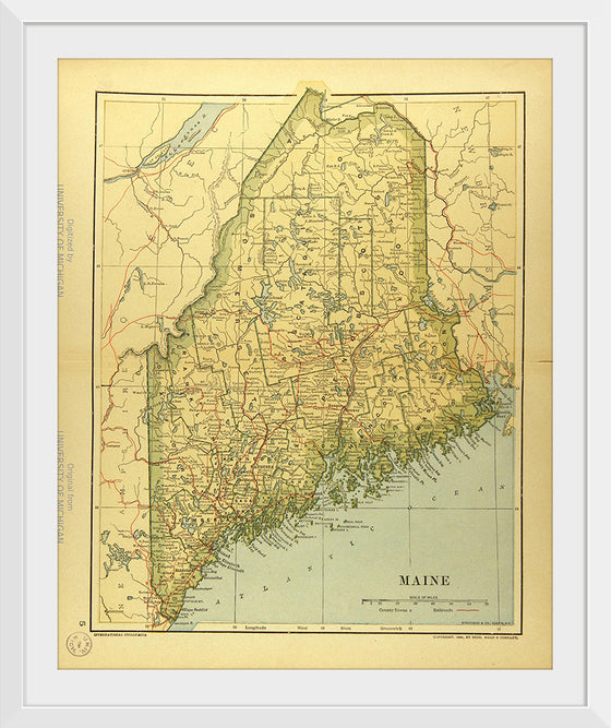 "Map of Maine", Dodd, Mead and Company