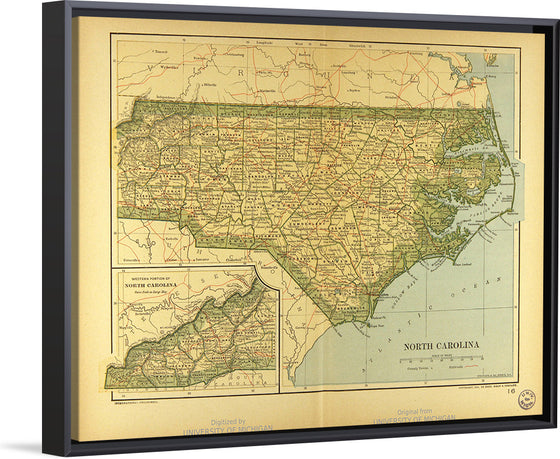 "Map of North Carolina", Dodd, Mead and Company